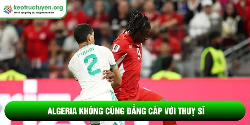 Algeria không cùng đẳng cấp với Thuỵ Sĩ
